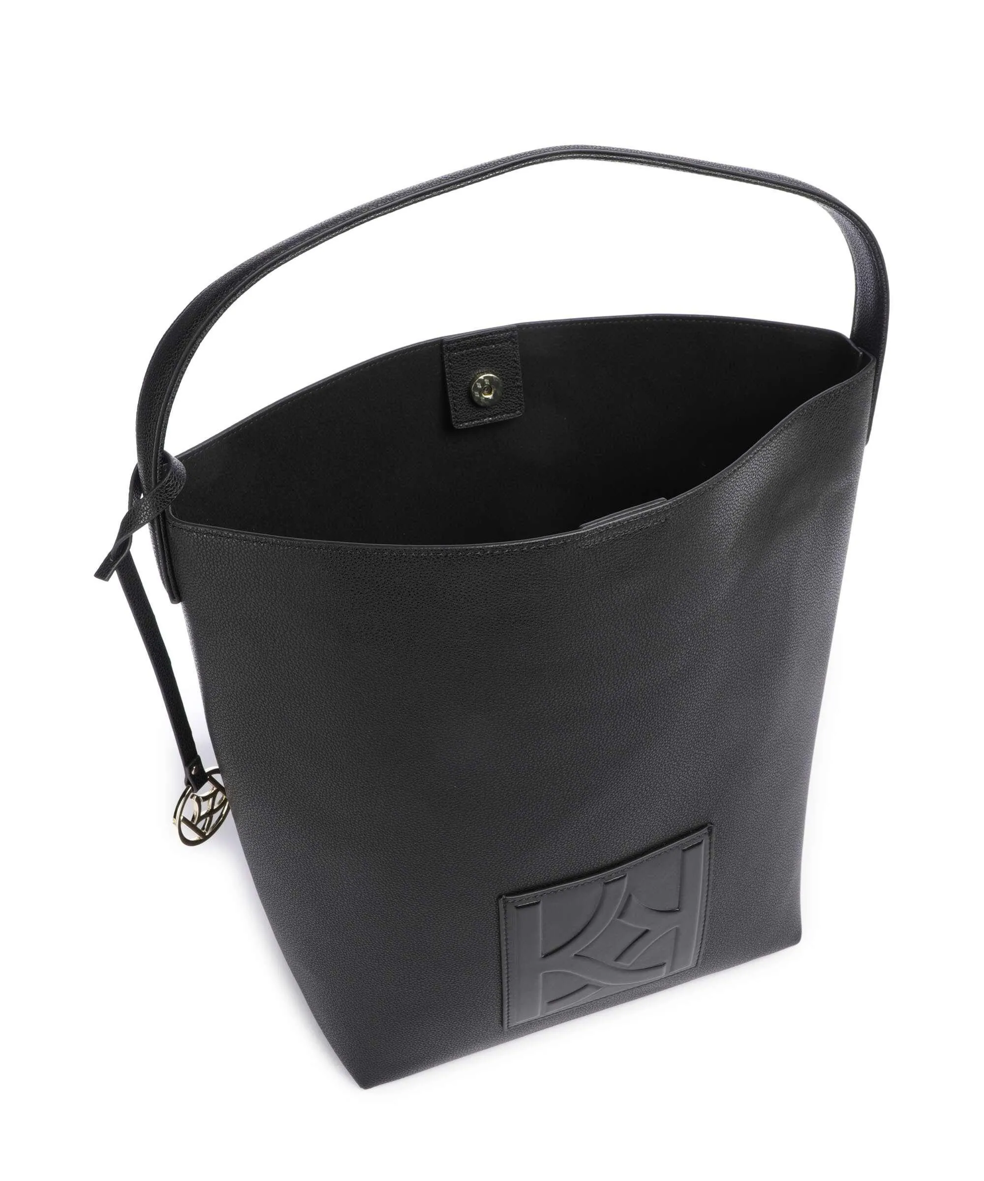  Kazar Jerriar Borsa hobo pelle granulata nero  