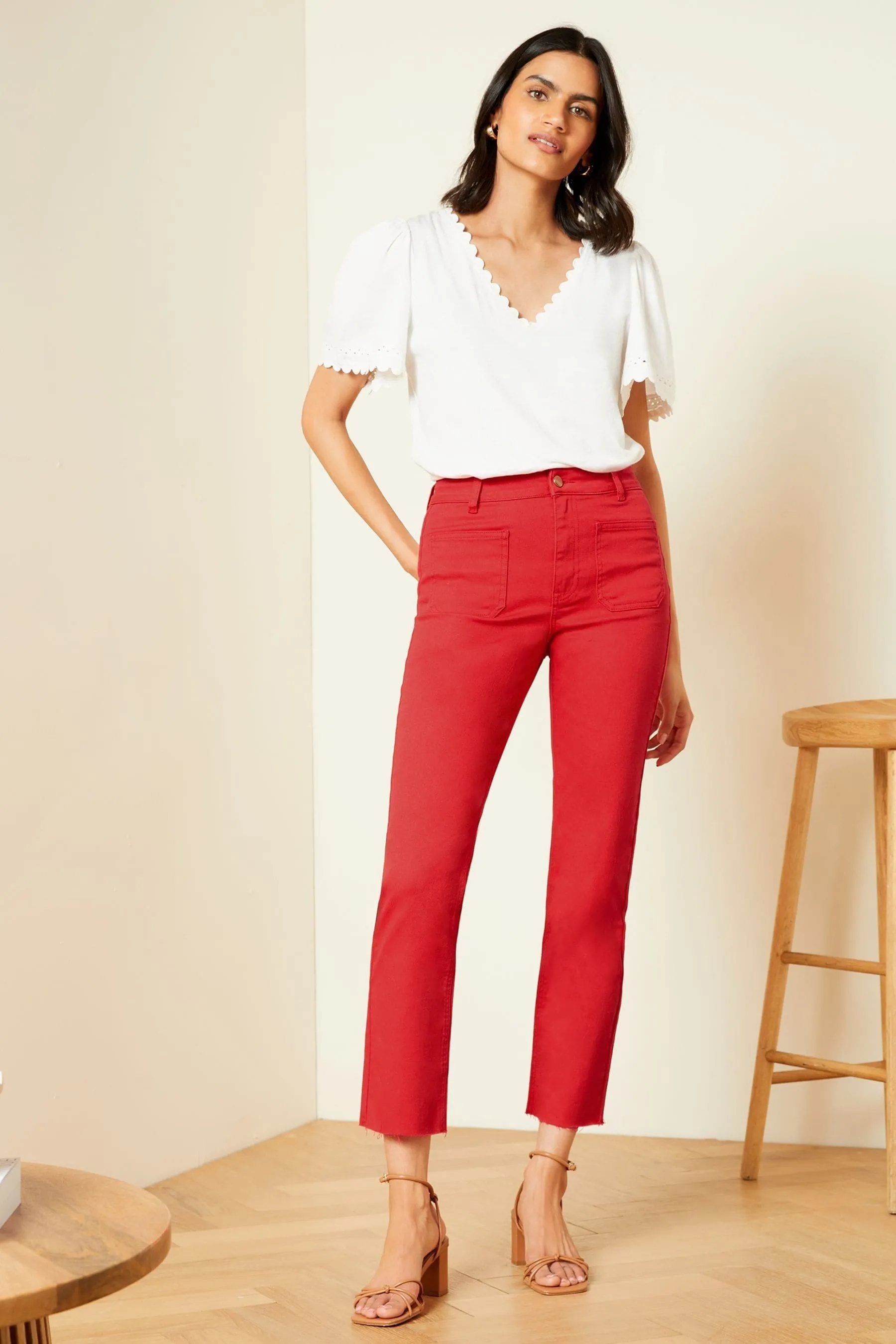 Love & Roses Slim Crop Jeans    
