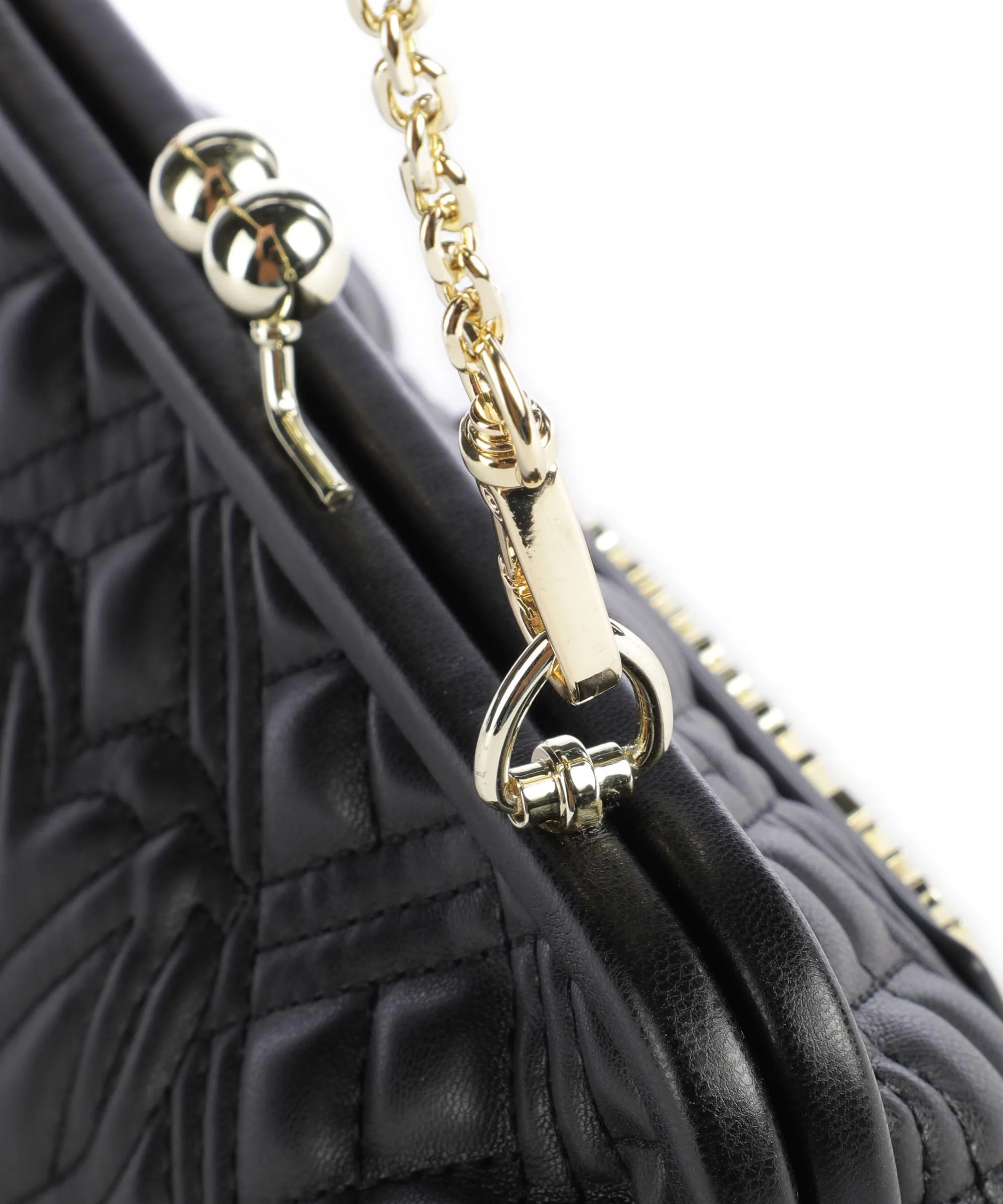  Love Moschino Quilted Borsa a tracolla pelle sintetica nero  