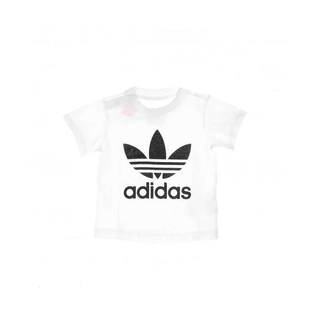maglietta bambino trefoil tee WHITE/BLACK
