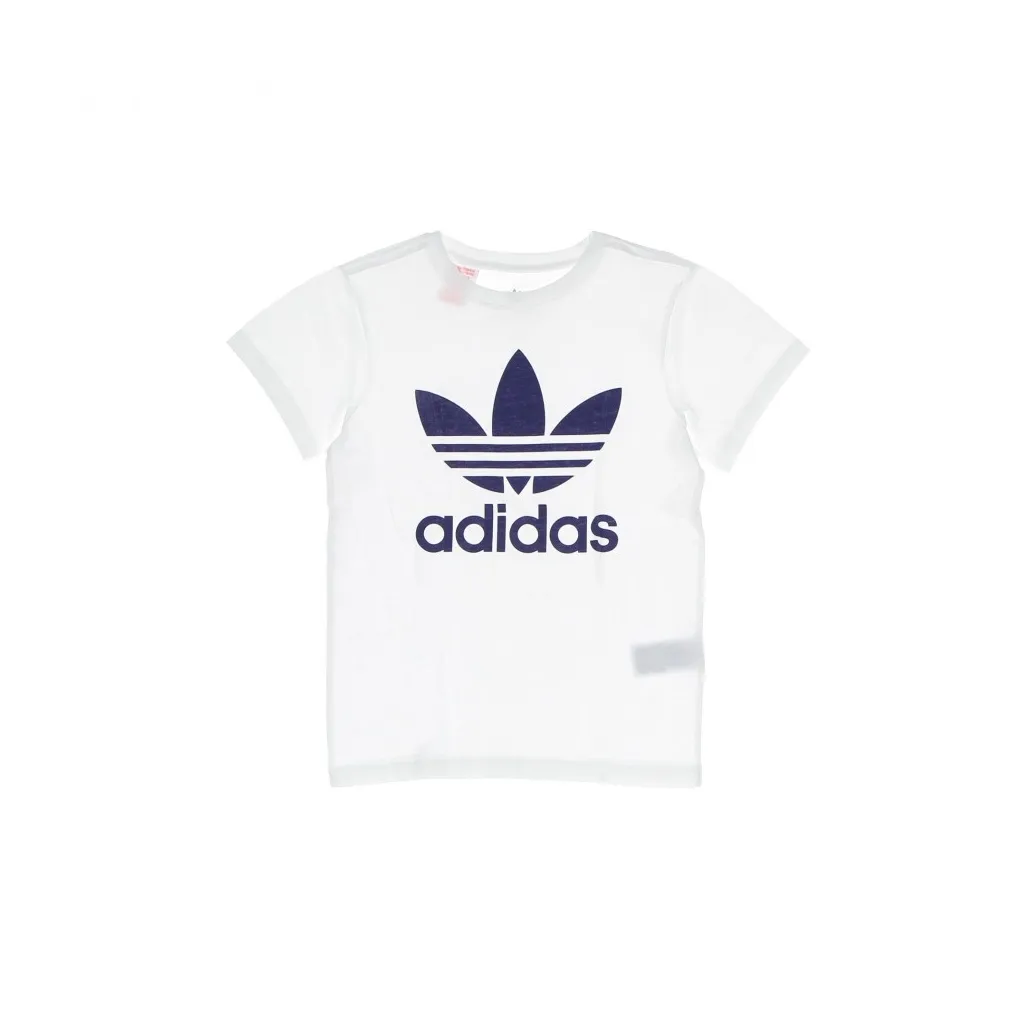 maglietta bambino trefoil tee WHITE/NIGHT SKY
