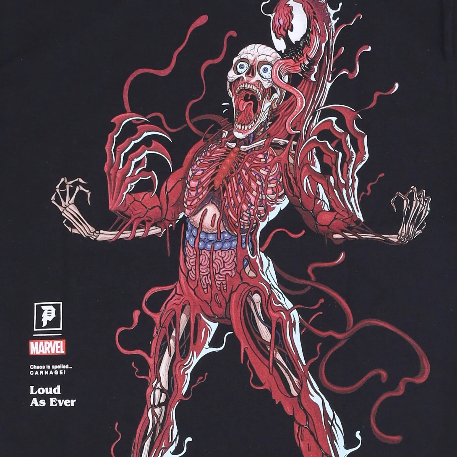 Maglietta Uomo Carnage Tee X Marvel X Nychos Black