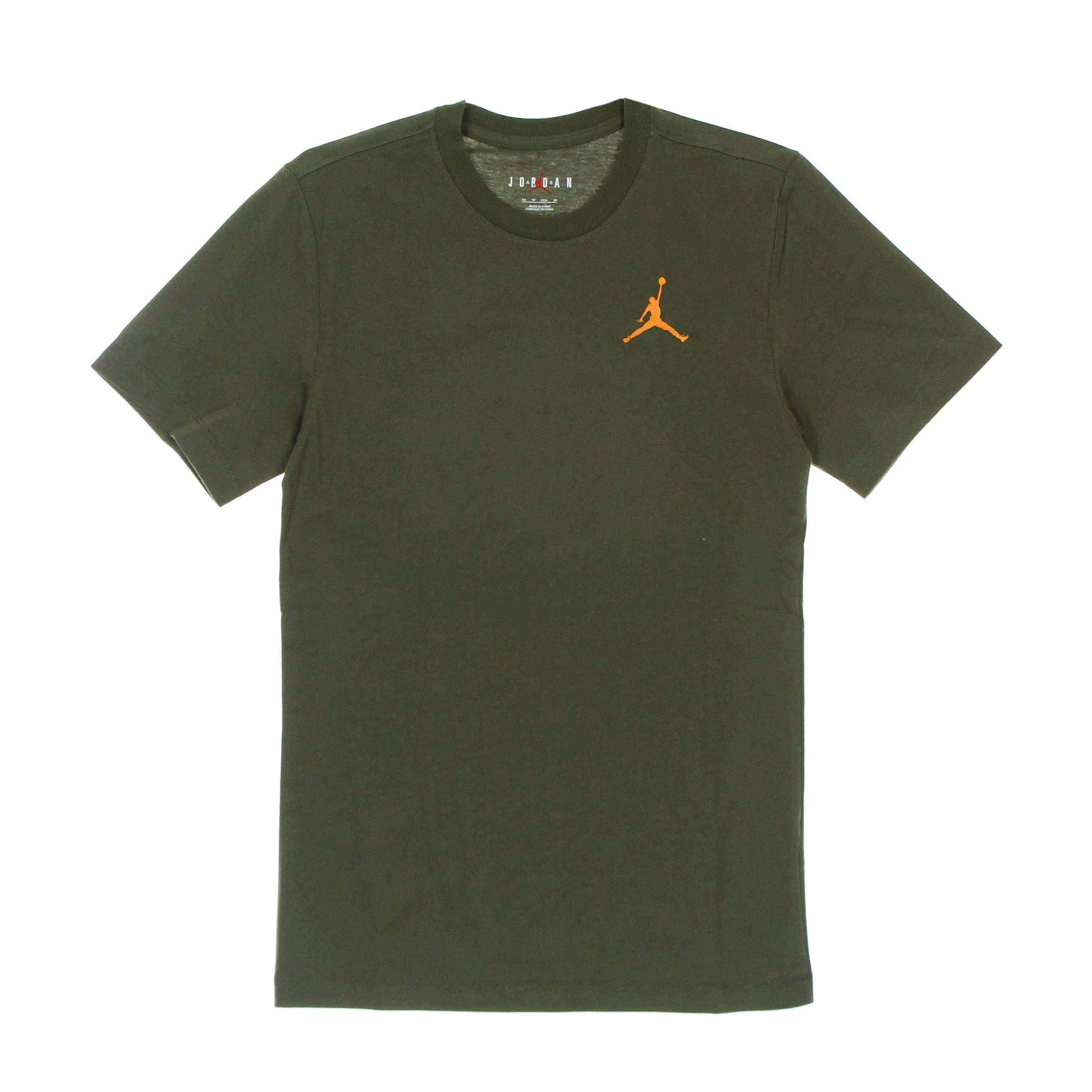 Maglietta Uomo Jumpman Embroidered Tee Medium Olive/light Curry