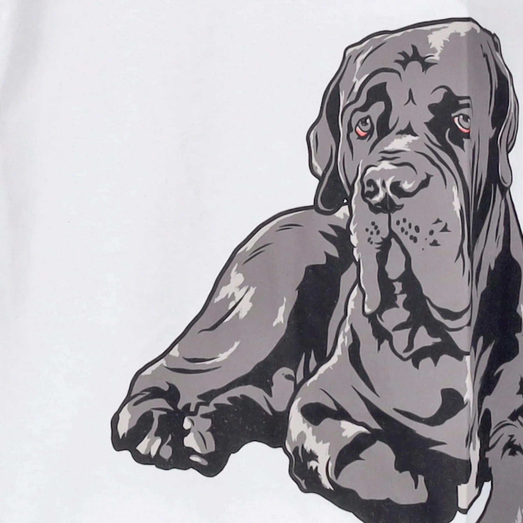Maglietta Uomo Mastino Napoletano Tee White