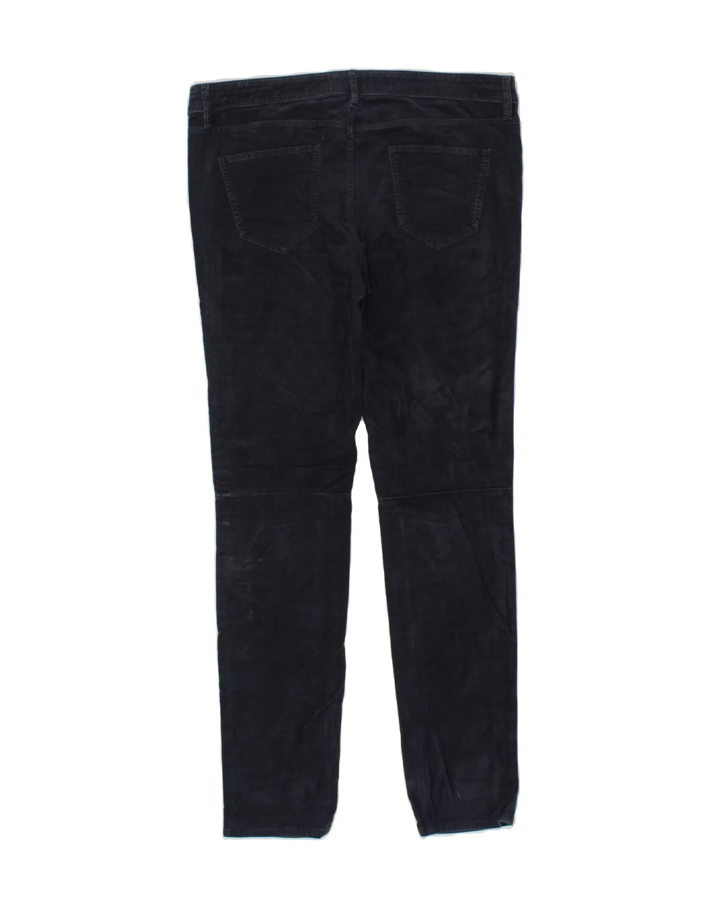 MASSIMO DUTTI Womens Casual Trousers EU 42 Large W32 L31 Navy Blue