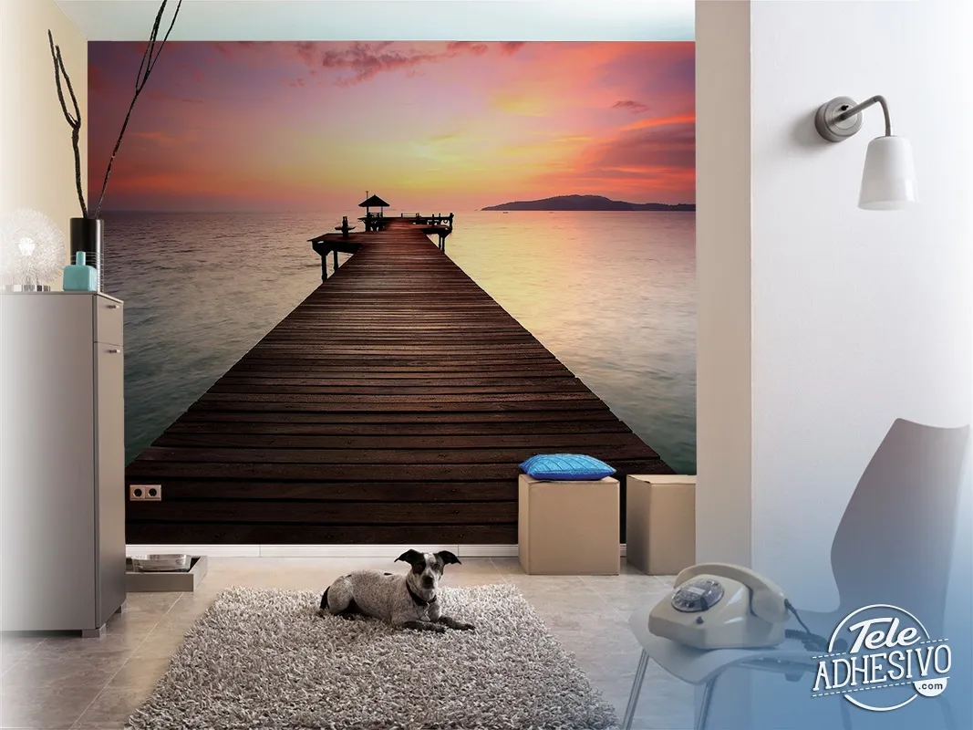 Molo orientale al tramonto - MURALES