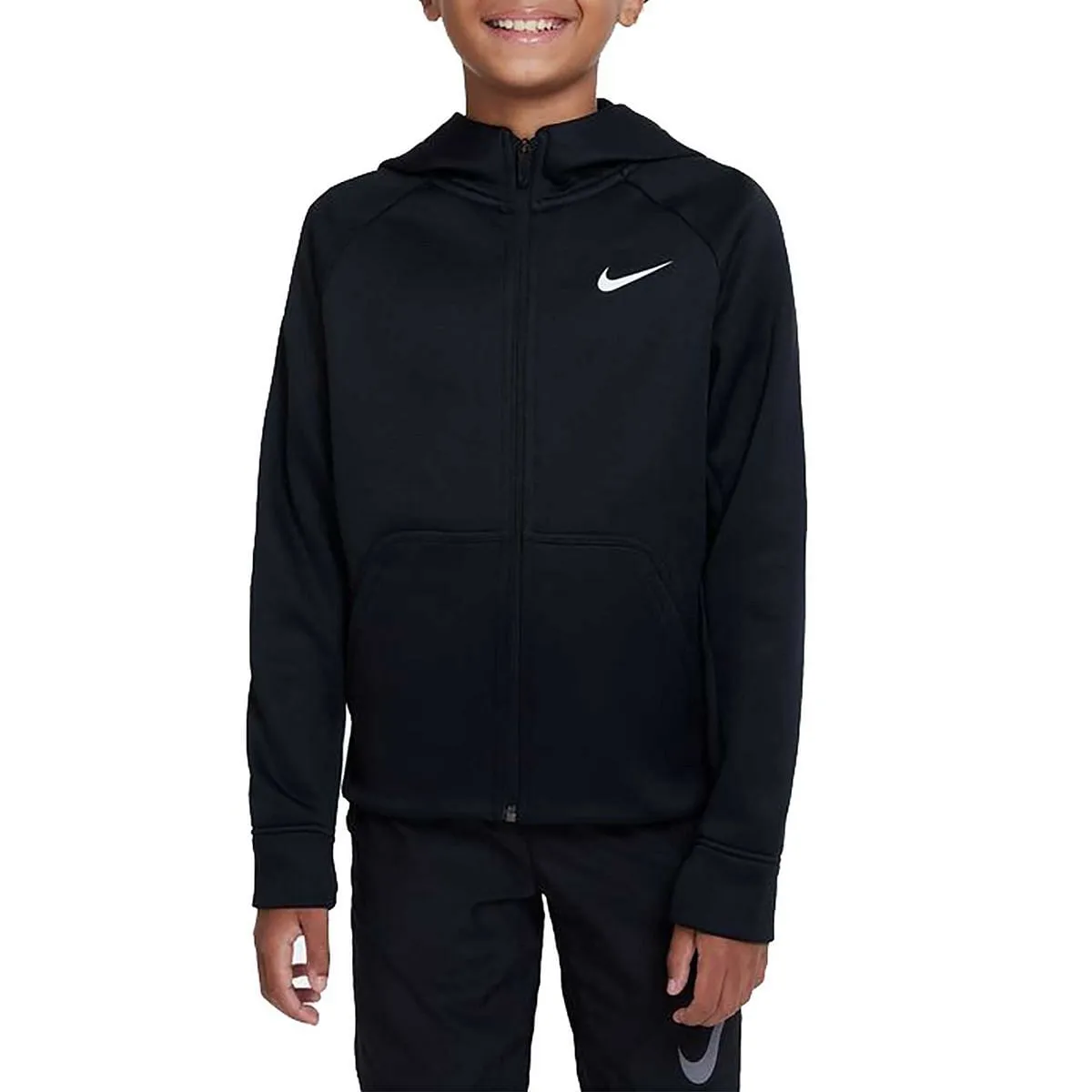      NIKE FELPA FULL ZIP CON CAPPUCCIO THERMA WINTERIZED BAMBINO  