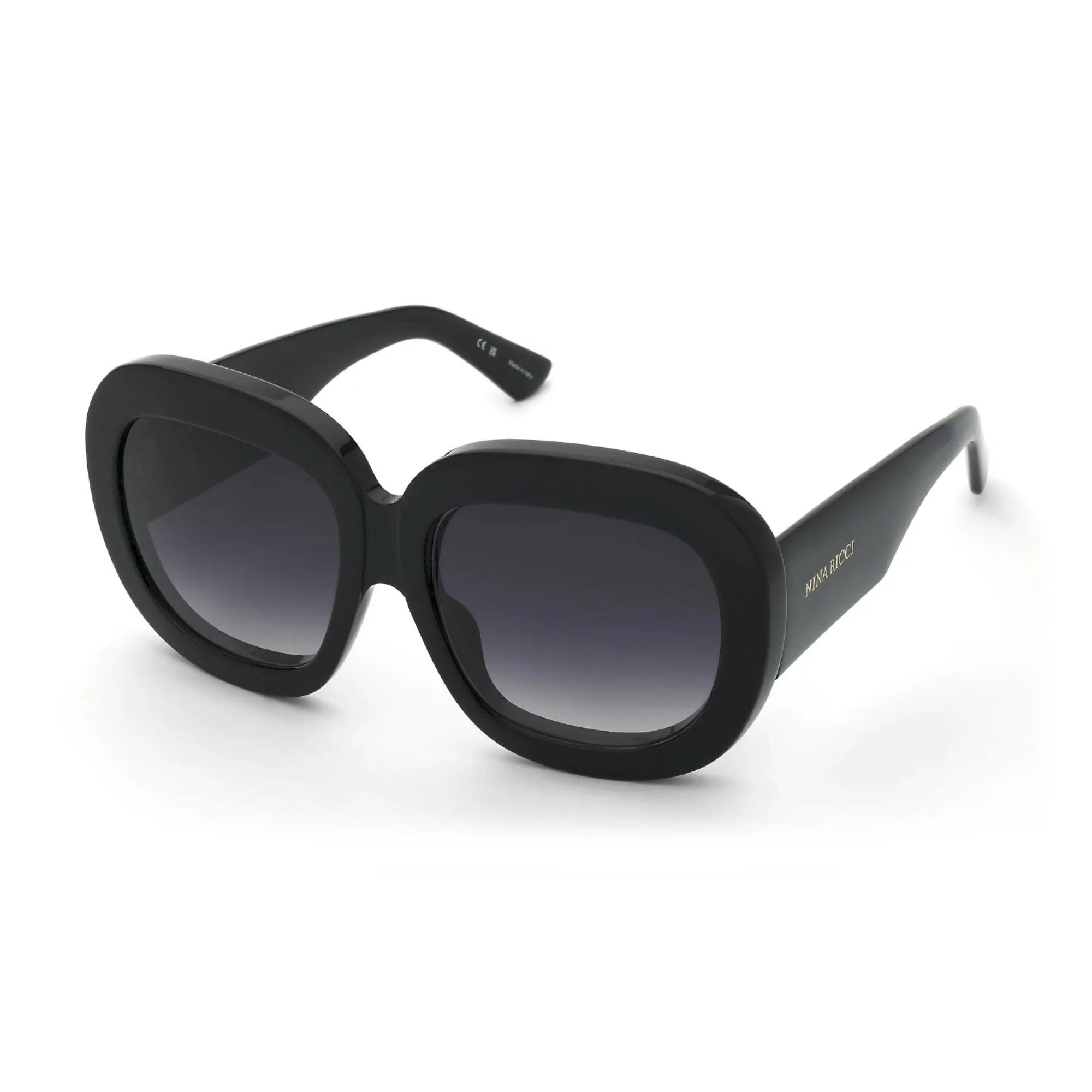   Nina Ricci SNR402 - 0700 Nero Lucido | Occhiale Da Sole Donna 