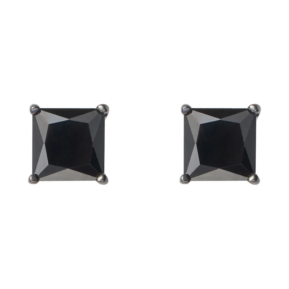 Orecchini Lobo Punto Luce Gentleman Argento Nero 925/1000 Cubic Zirconia Nero 1622009