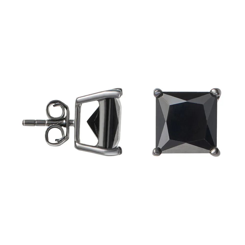 Orecchini Lobo Punto Luce Gentleman Argento Nero 925/1000 Cubic Zirconia Nero 1622009