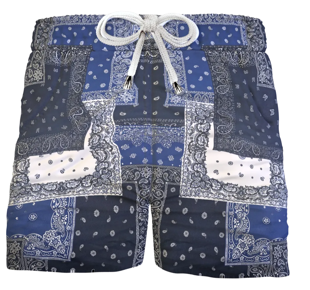 Pantaloncino  Shorts Bermuda Fantasia 100% Cotone 2 tasche laterali Made in Italy