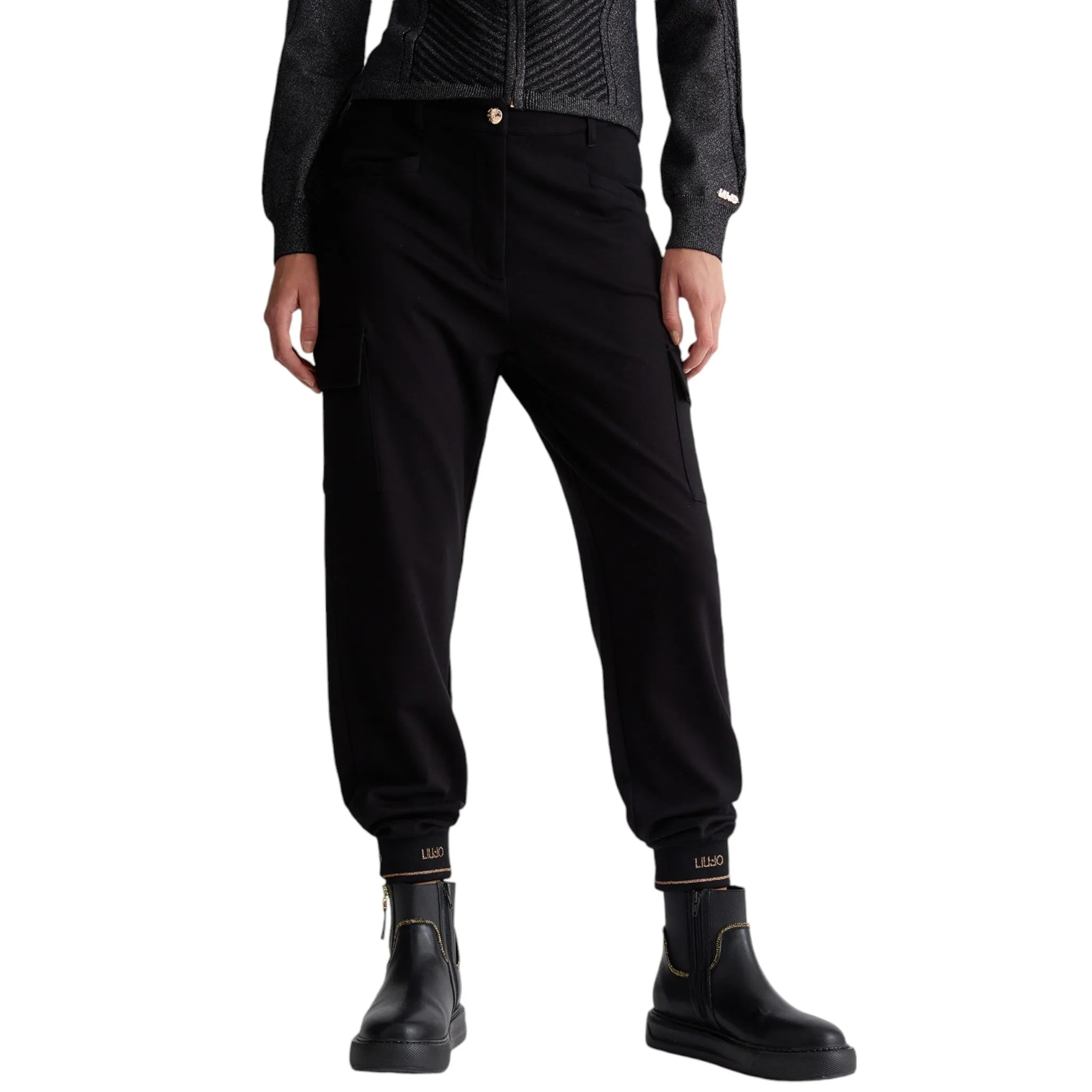 Pantaloni Donna LIU JO TF4279J6182 2222 nero