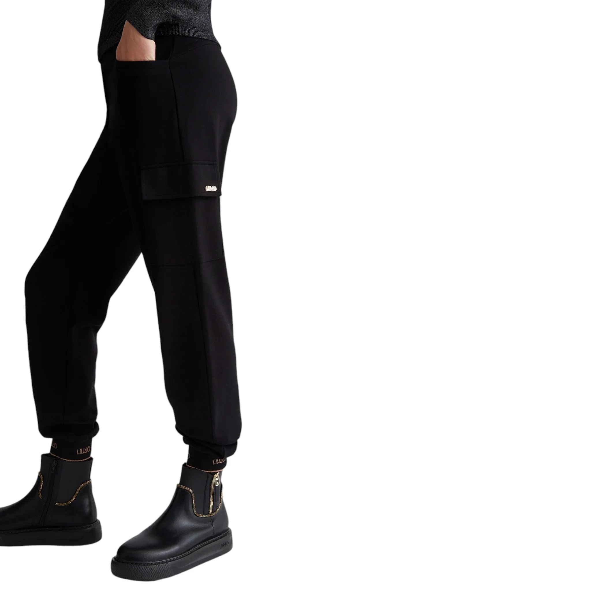 Pantaloni Donna LIU JO TF4279J6182 2222 nero