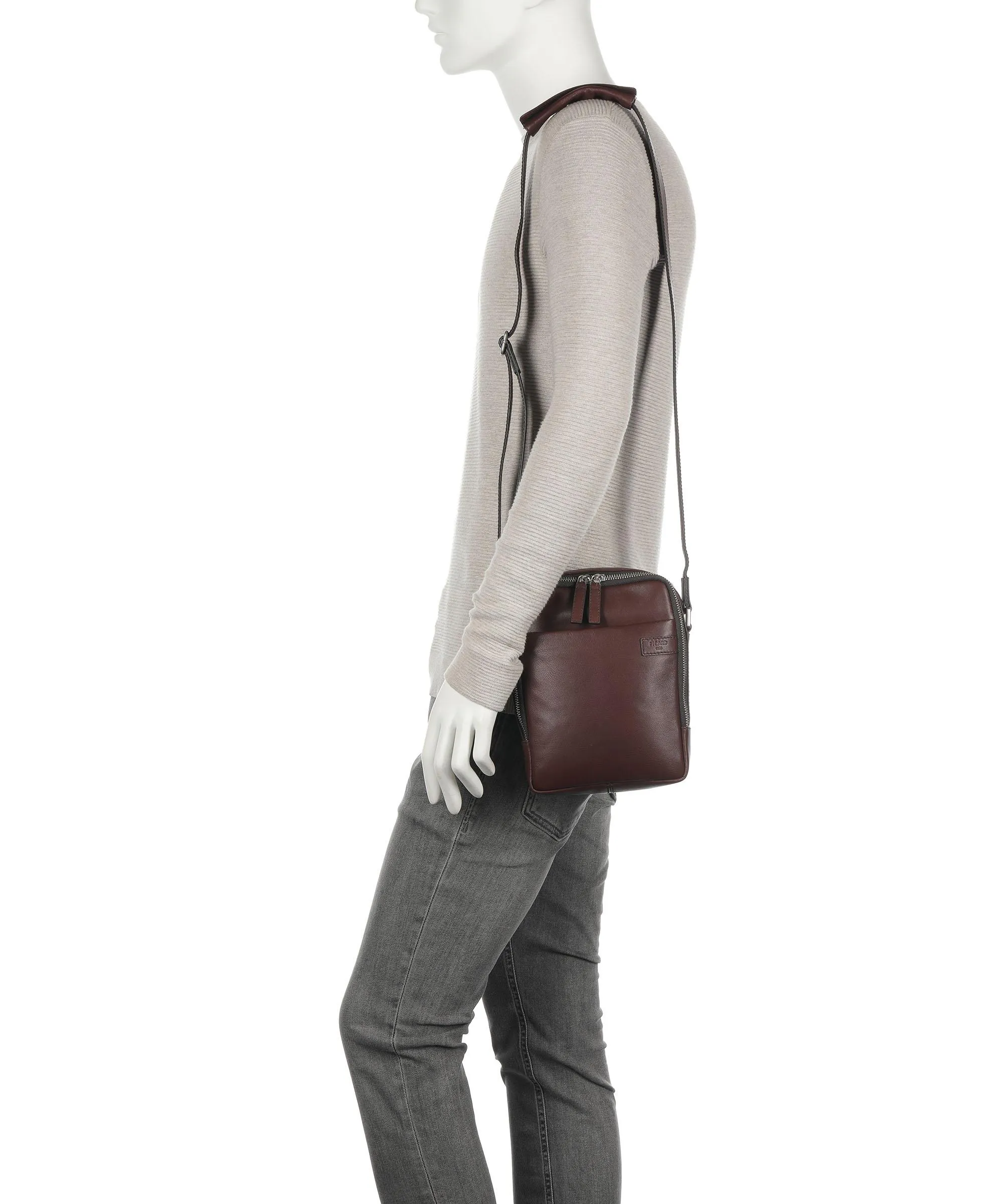  Picard Relaxed Borsa a tracolla pelle di vacchetta grana marrone scuro  