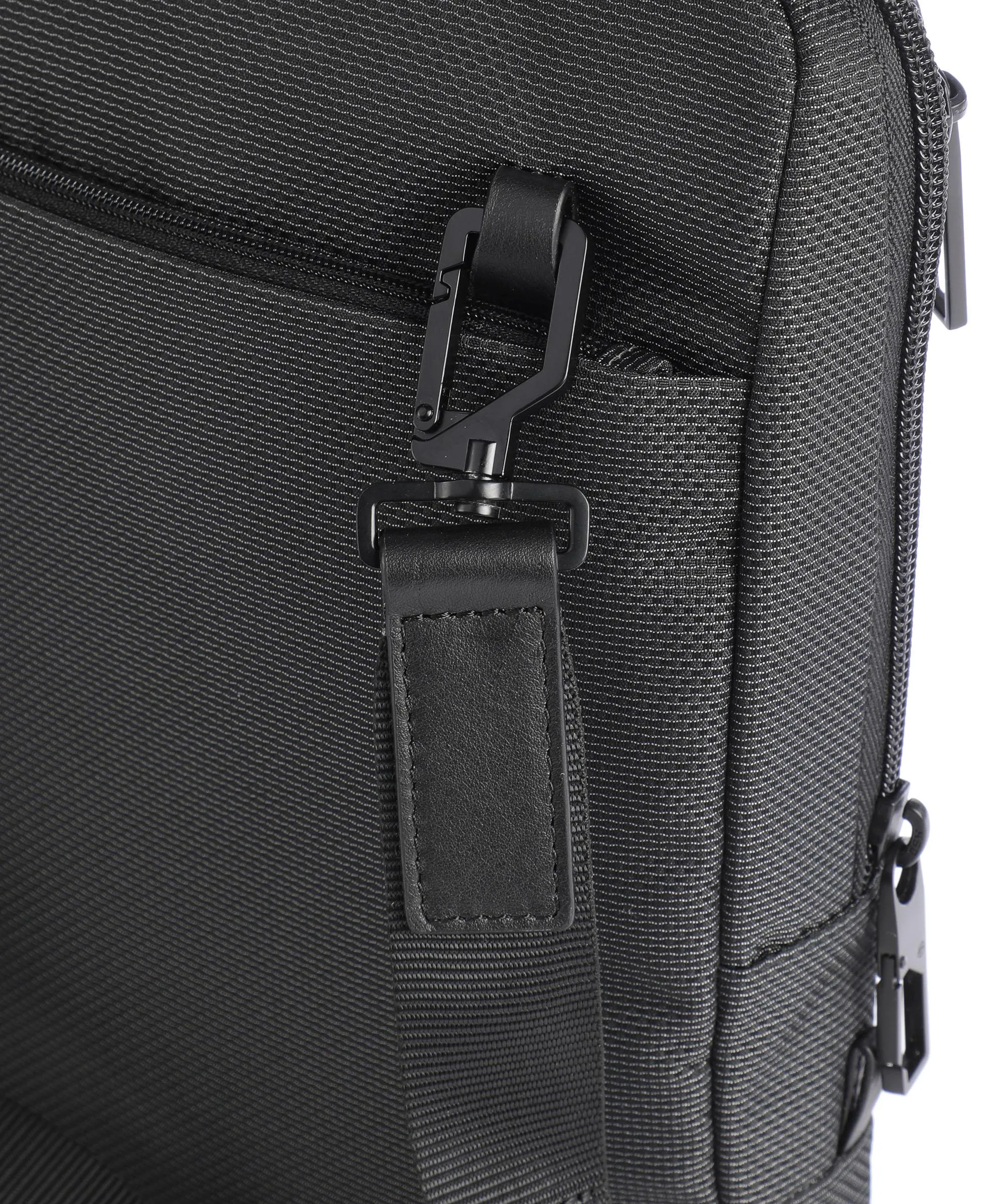  Piquadro Gio Borsa a tracolla 10″ poliestere riciclato nero  