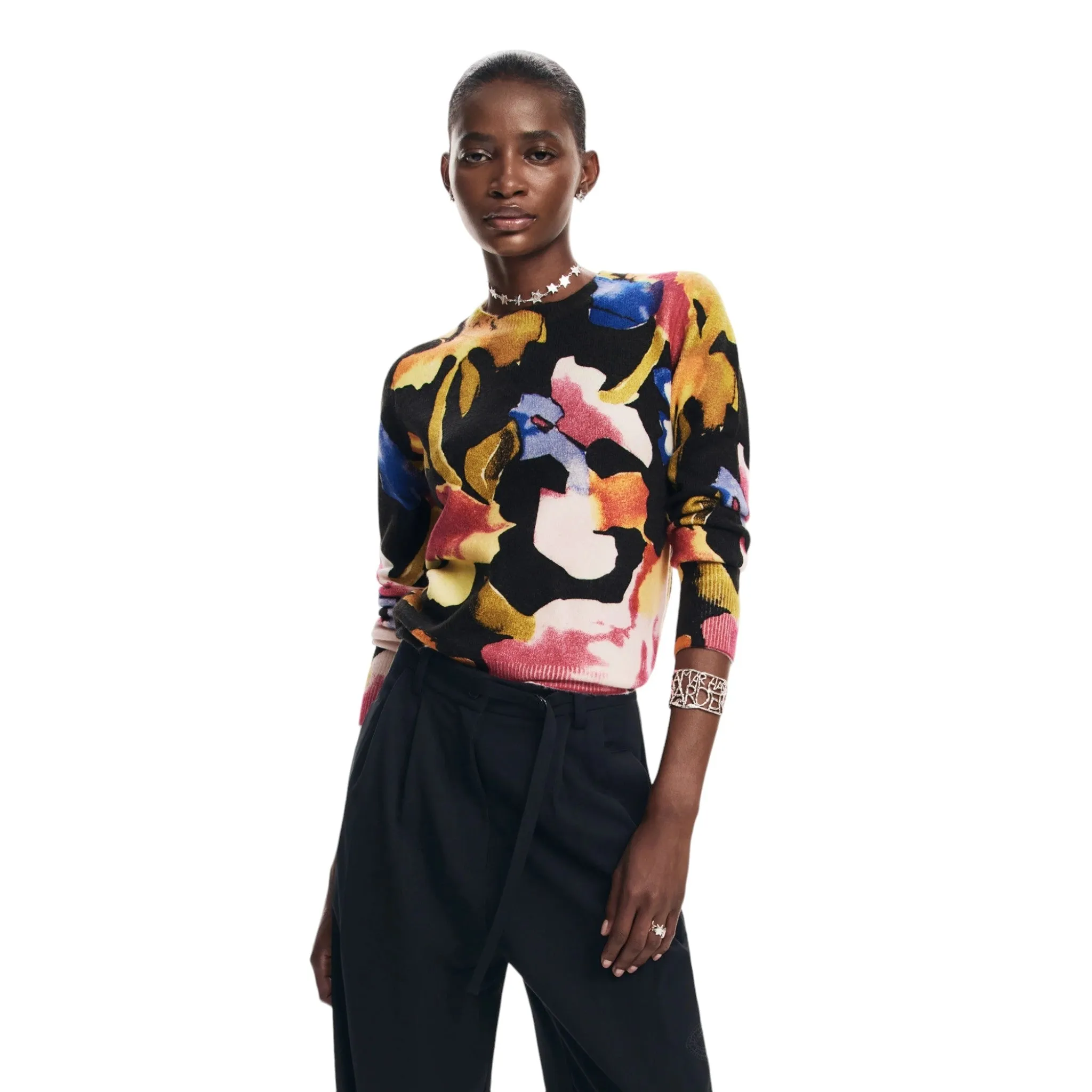 Pullover Desigual 24wwjf49 Nero