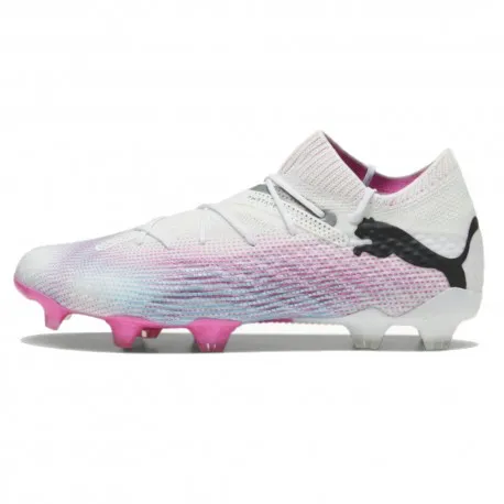Puma Future 7 Ultimate Fg/Ag Bianco Rosa Nero - Scarpe Da Calcio Uomo