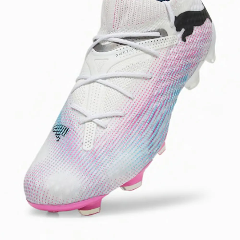Puma Future 7 Ultimate Fg/Ag Bianco Rosa Nero - Scarpe Da Calcio Uomo