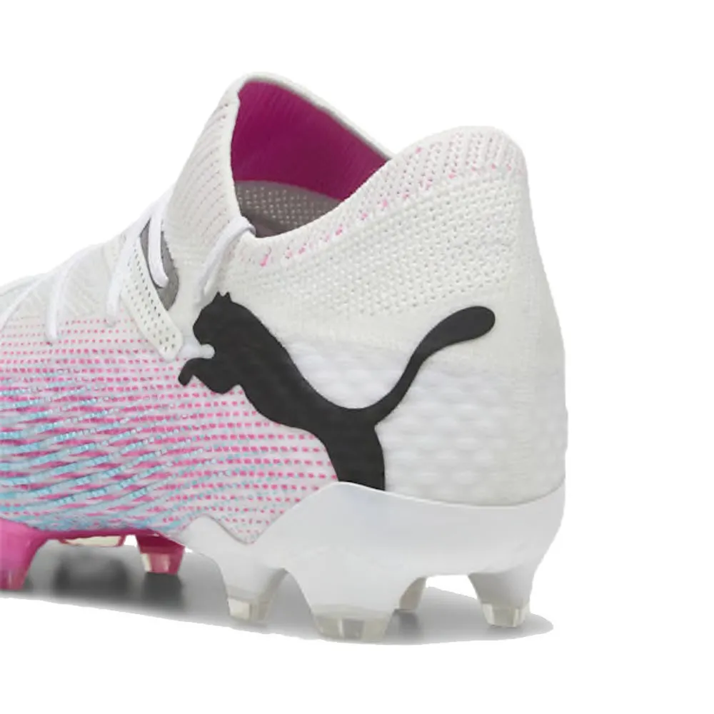 Puma Future 7 Ultimate Fg/Ag Bianco Rosa Nero - Scarpe Da Calcio Uomo