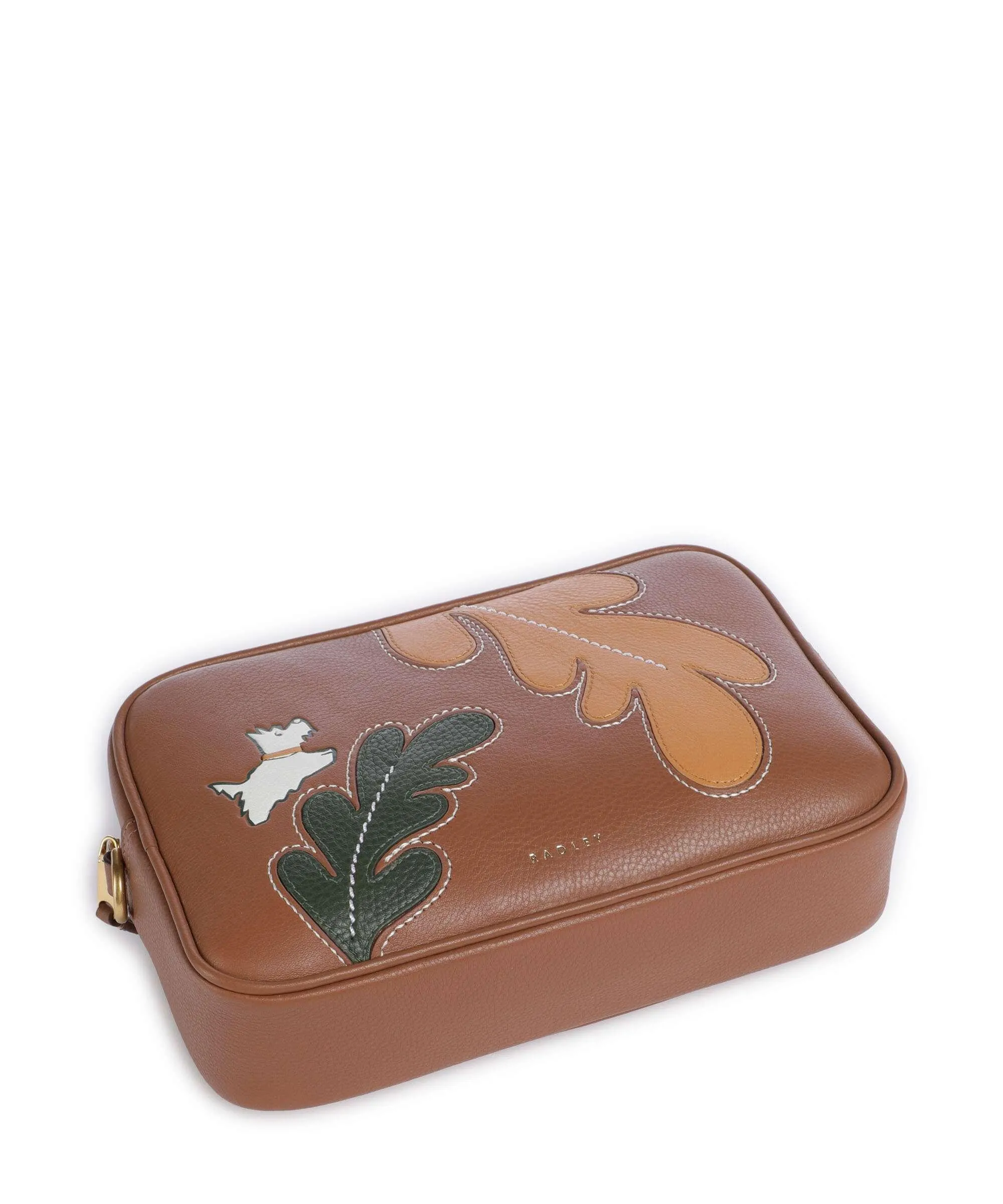  Radley London Autumn Editions Borsa a tracolla pelle di vacchetta grana marrone  