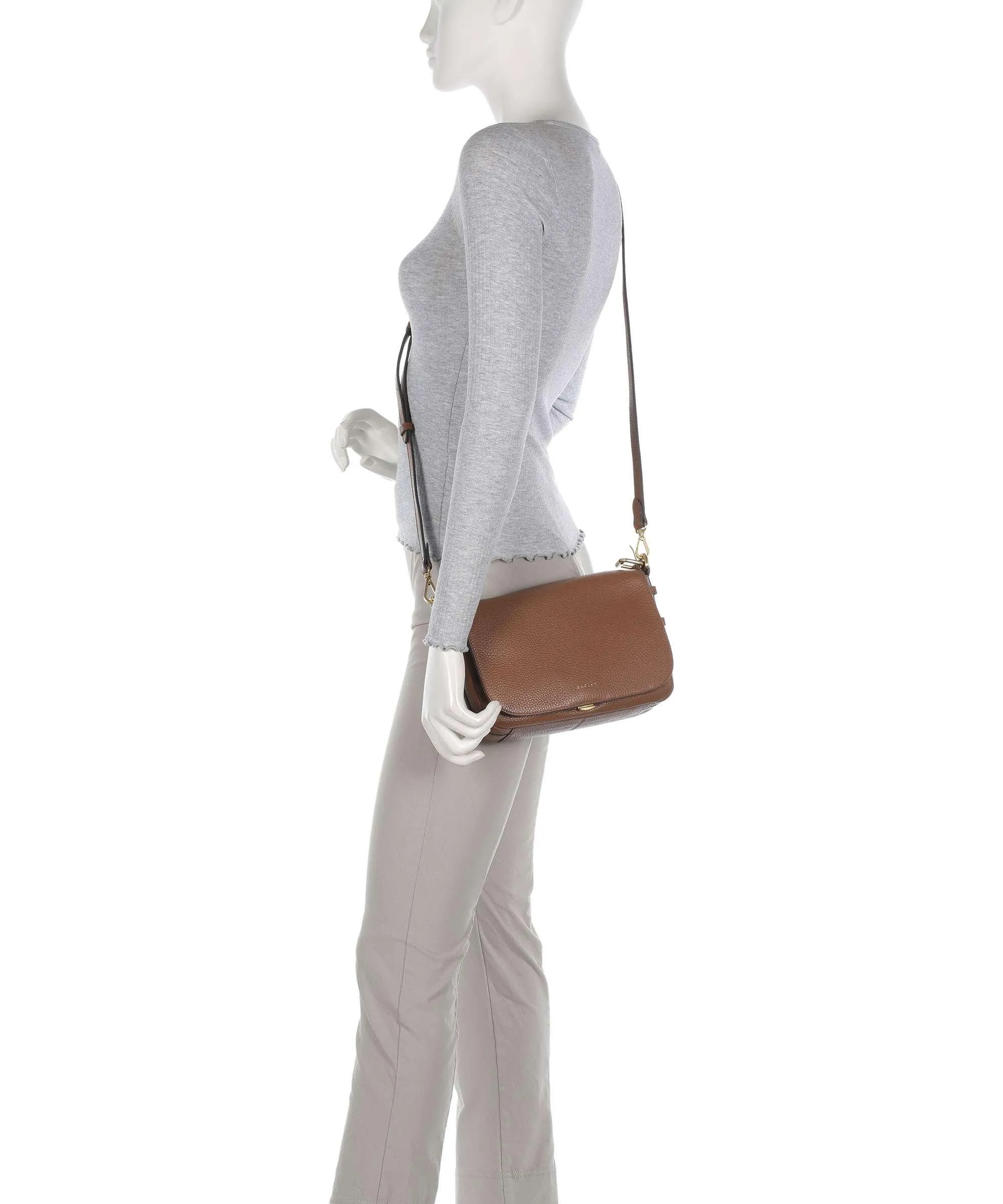  Radley London Graffton Street Borsa a spalla pelle di vacchetta grana marrone  
