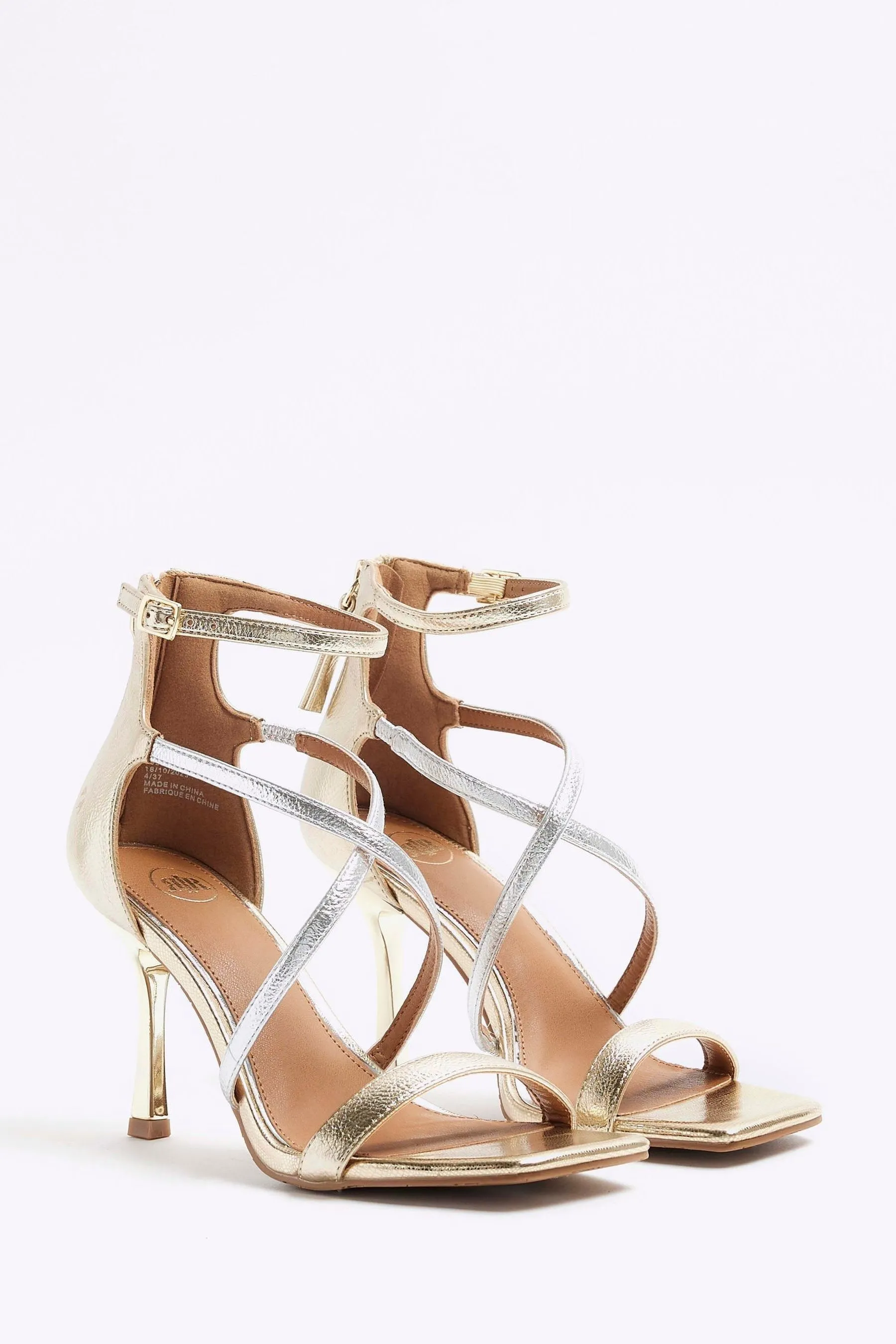 River Island - Sandali chiusa con cinturini incrociati