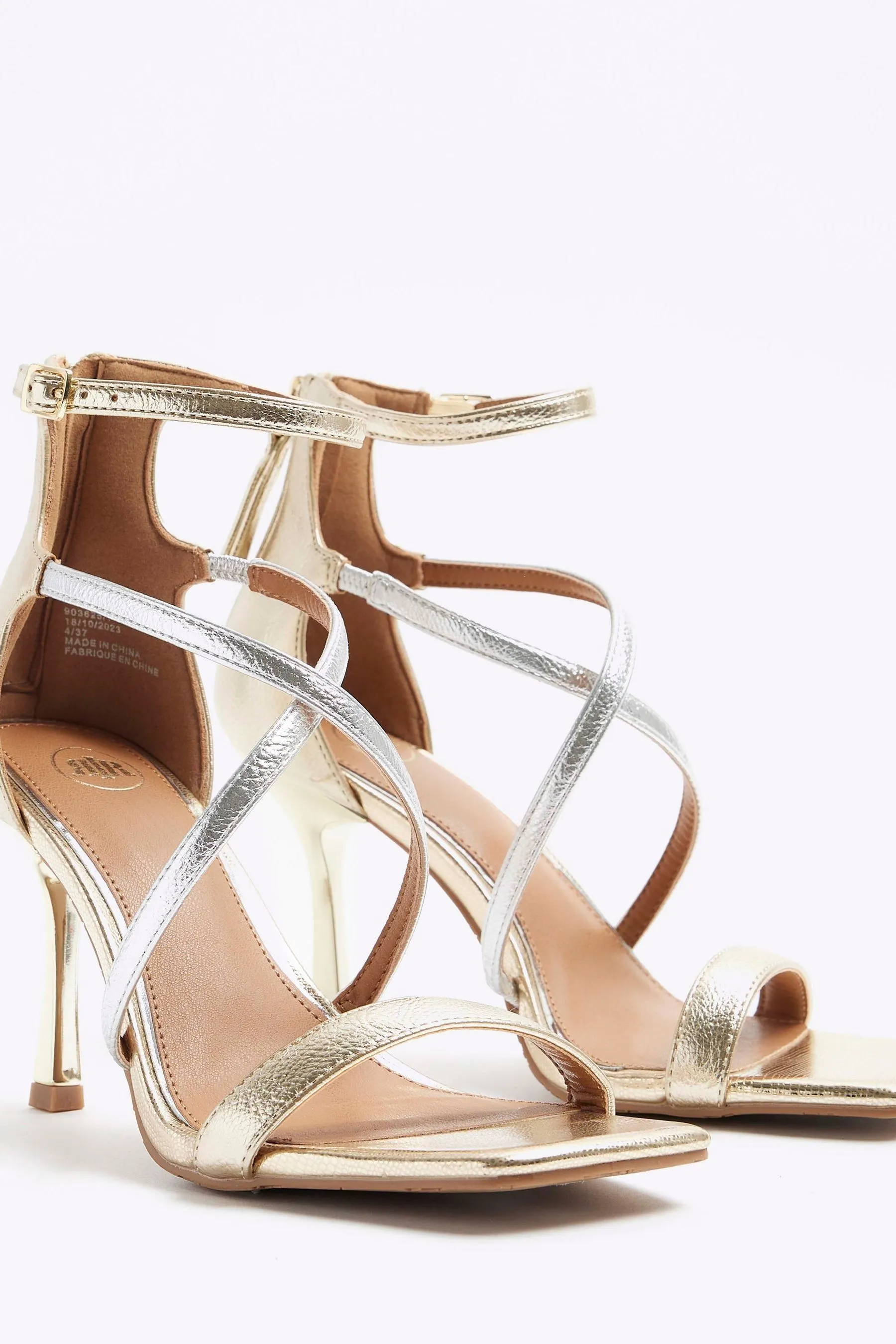 River Island - Sandali chiusa con cinturini incrociati