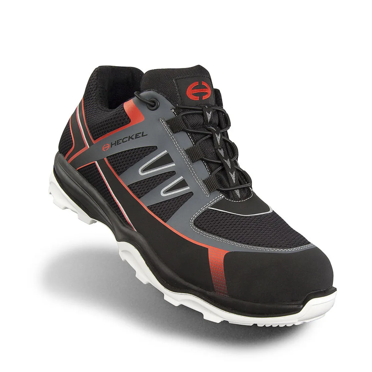 Scarpe sportive antinfortunistiche S1P Heckel RUN-R 100, , Unisex tg. 47, col. Nero , con puntale di sicurezza