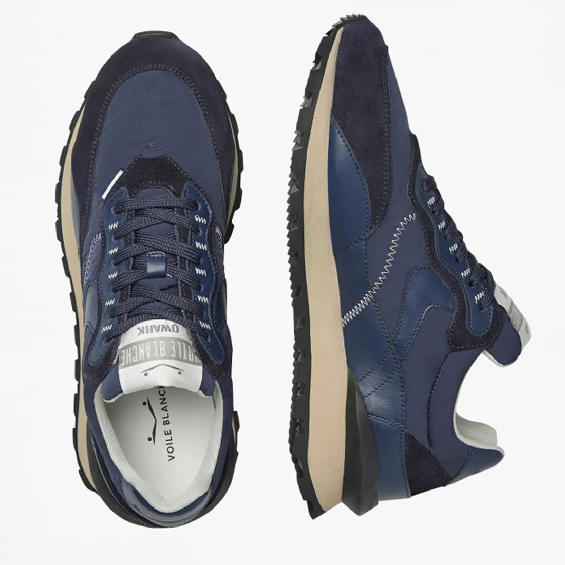 Sneaker da uomo Voile Blanche Qwark Hype blu