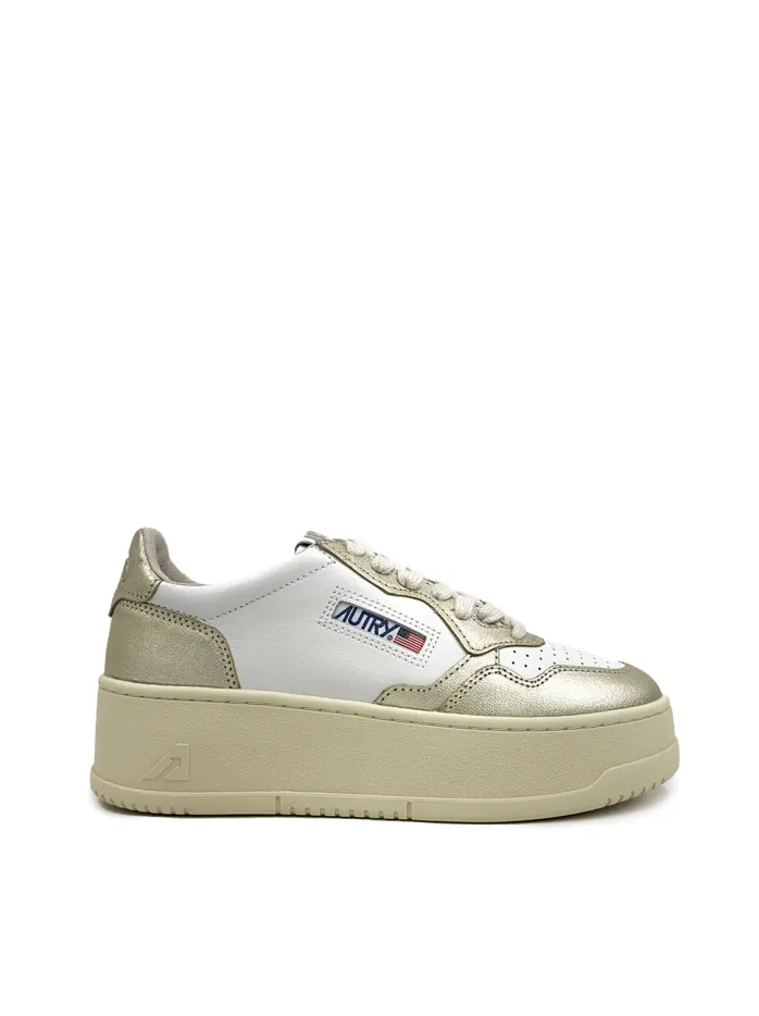SNEAKERS PLATFORM IN PELLE BOVINA
