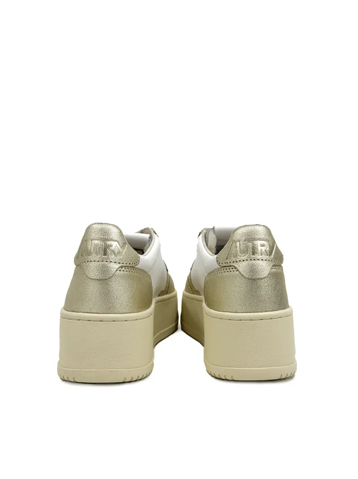 SNEAKERS PLATFORM IN PELLE BOVINA