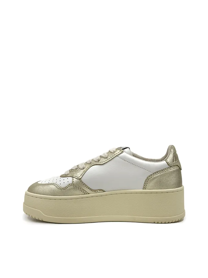SNEAKERS PLATFORM IN PELLE BOVINA