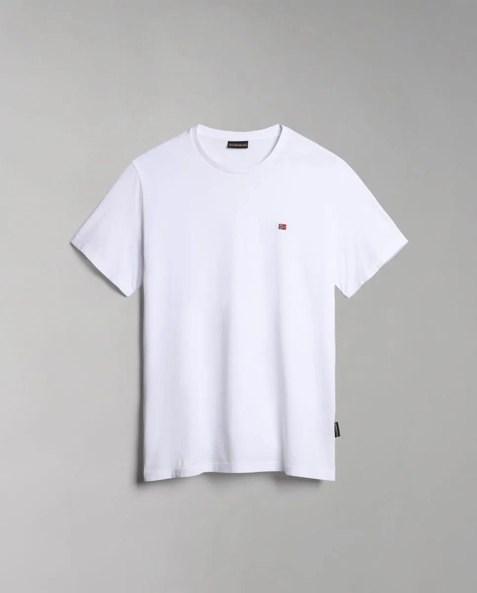 T-SHIRT Uomo NAPAPIJRI SALIS SS SUM NP0A4H8D 002 BRIGHT WHITE