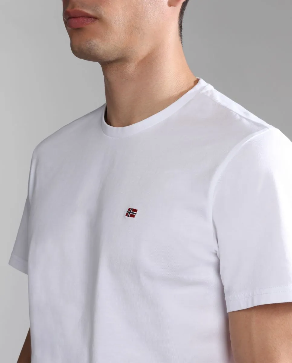 T-SHIRT Uomo NAPAPIJRI SALIS SS SUM NP0A4H8D 002 BRIGHT WHITE