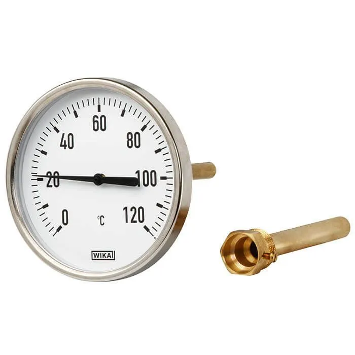 Termometro a quadrante WIKA, -20 → 60 °C, Ø quadrante 63mm, Quadrante