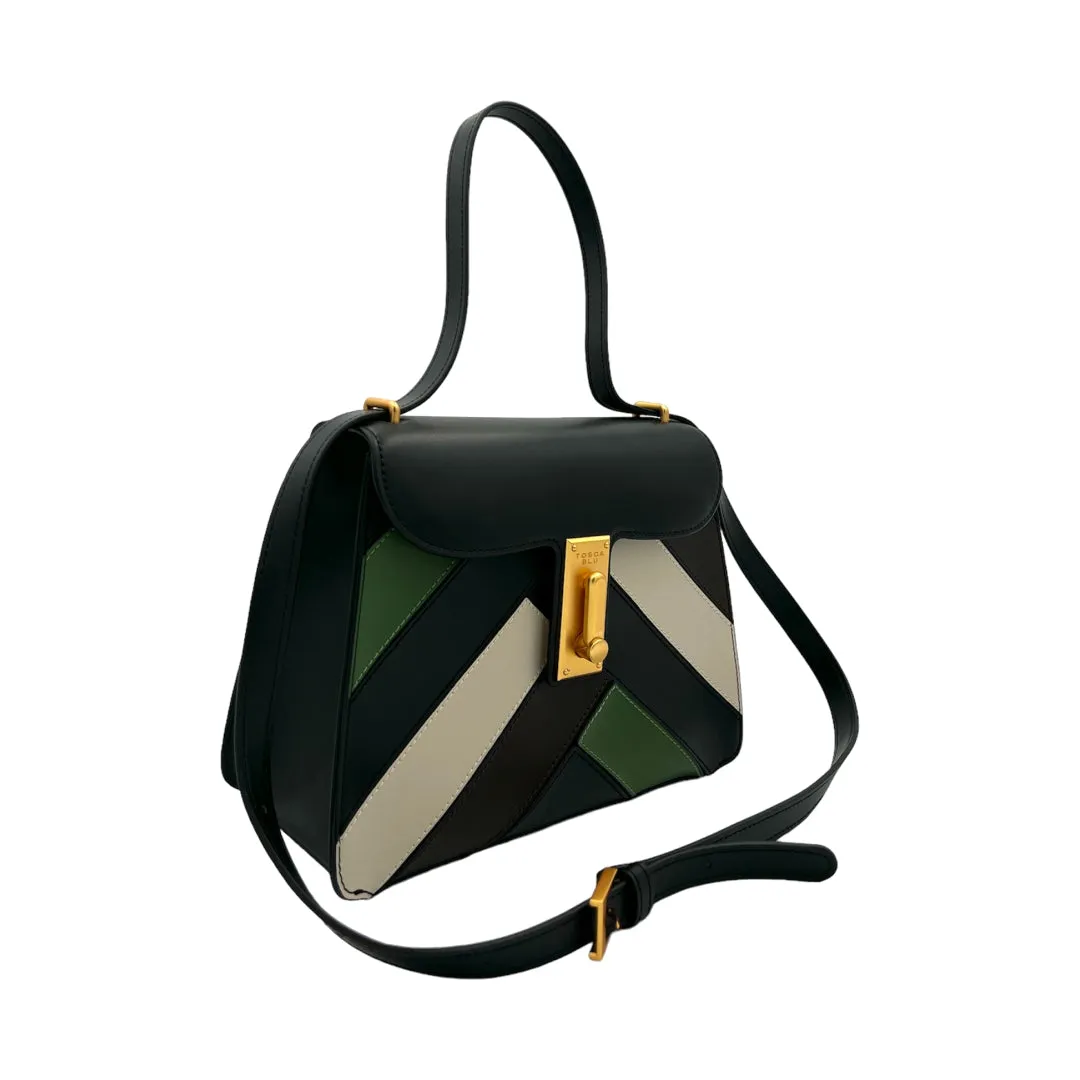 Tosca Blu Borsa a Tracolla Diplomatica Nero/Multicolor