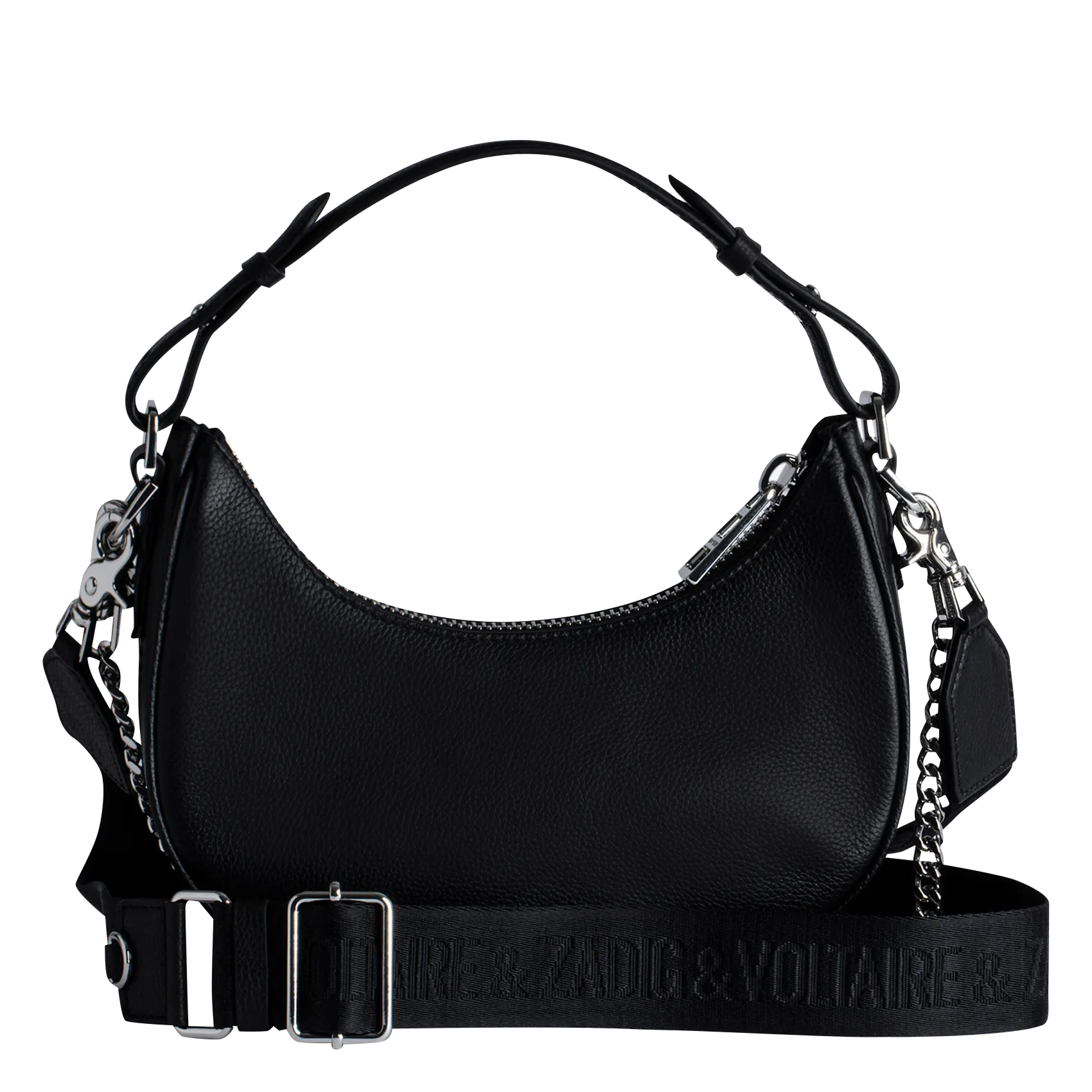  ZADIG&VOLTAIRE   MOONROCK - Borsa a spalla in pelle | Nero