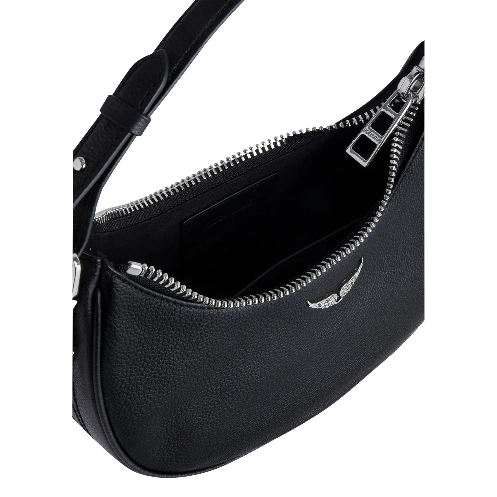  ZADIG&VOLTAIRE   MOONROCK - Borsa a spalla in pelle | Nero